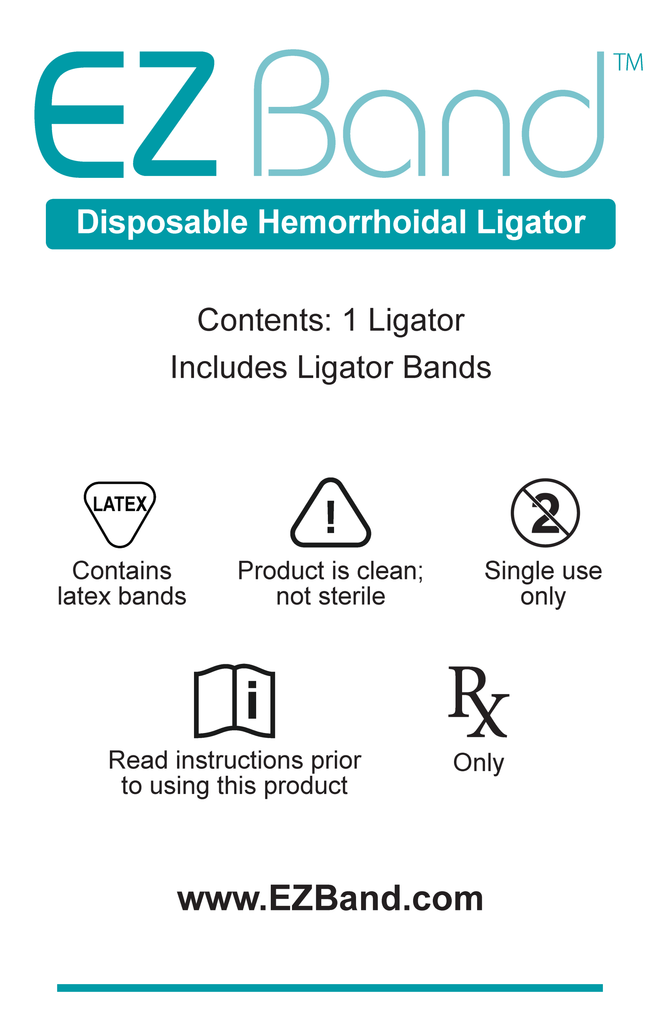 EZ-BAND Disposable Hemorrhoidal Ligator (Single)